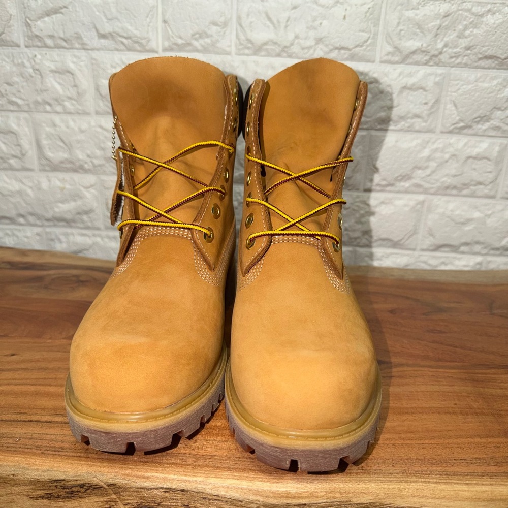 Timberland Premium 6 Inch Waterproof Mens Boots Wheat Nubuck 10061 Size 7.5 M